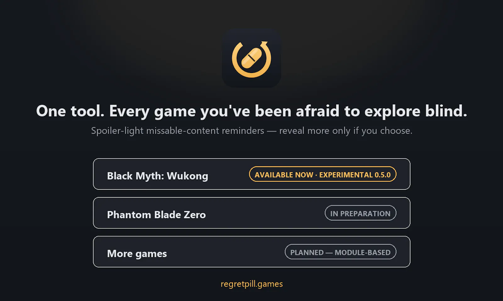 RegretPill screenshot 1