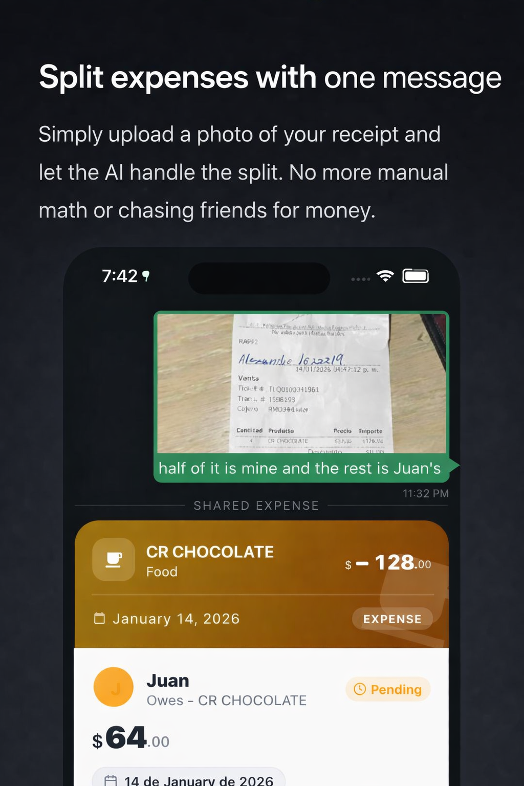 Finzito - Personal Finance with IA - Screenshot 2 showing product features and functionality
