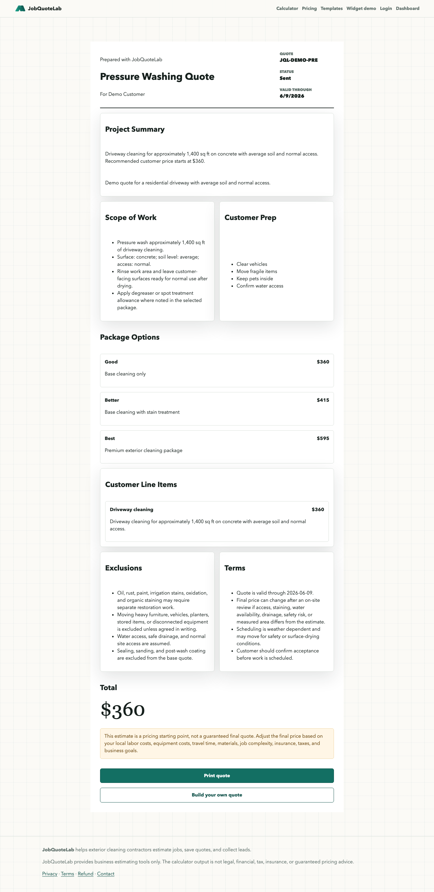 JobQuoteLab gallery image