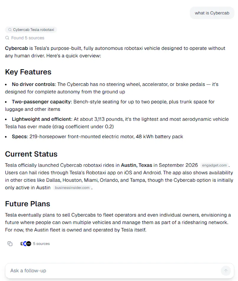 Whamon AI Search Engine screenshot 2