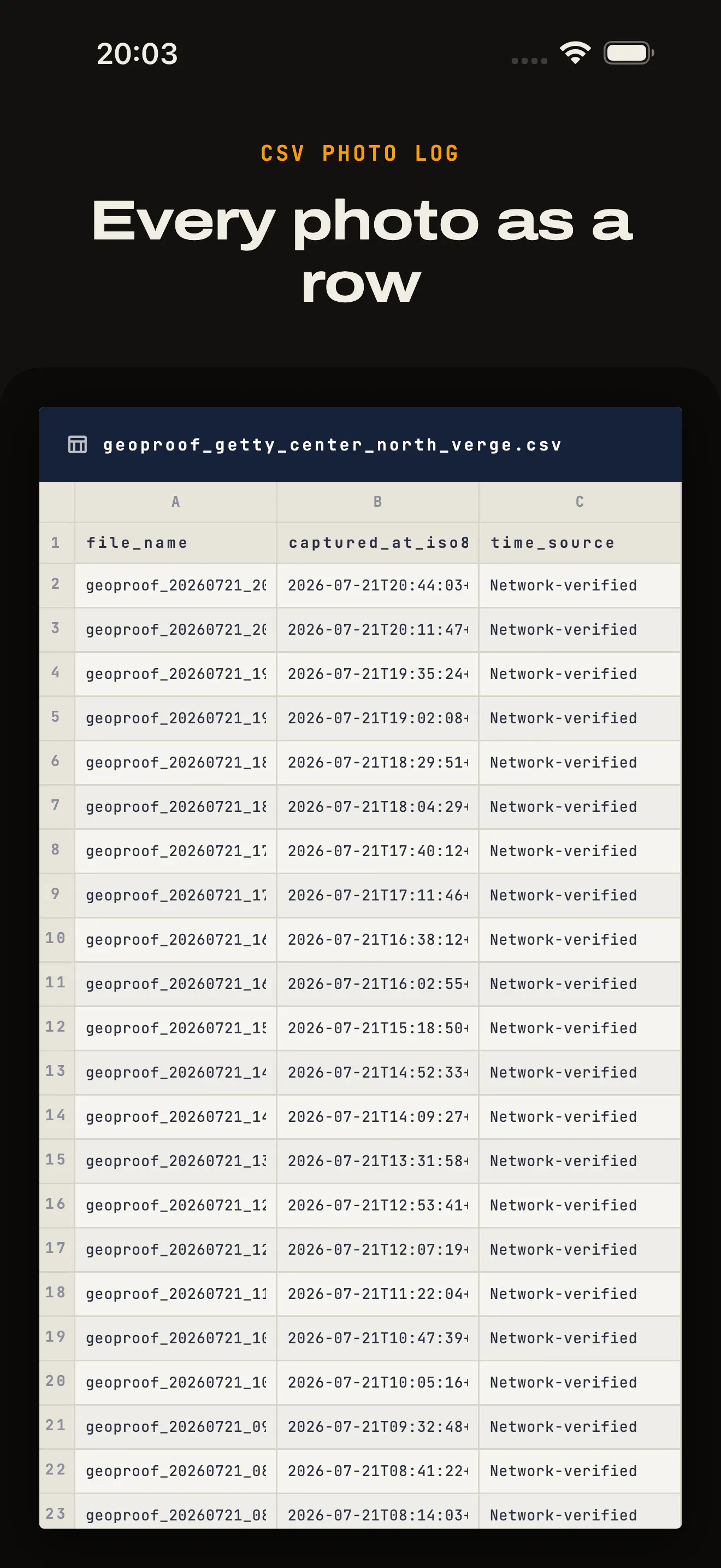 GeoProof screenshot