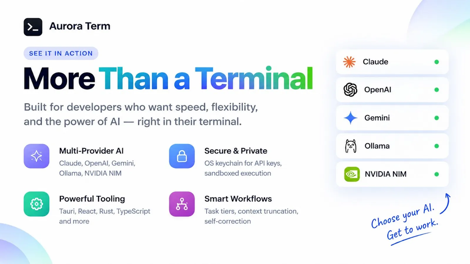 Aurora Agentic Terminal screenshot 1 (video preview)