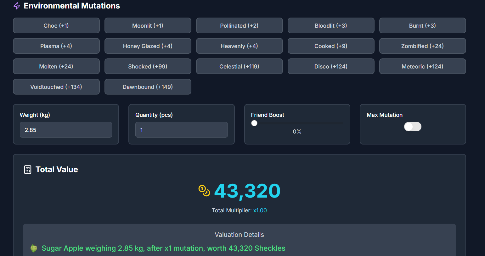 Grow a Garden Calculator gallery image