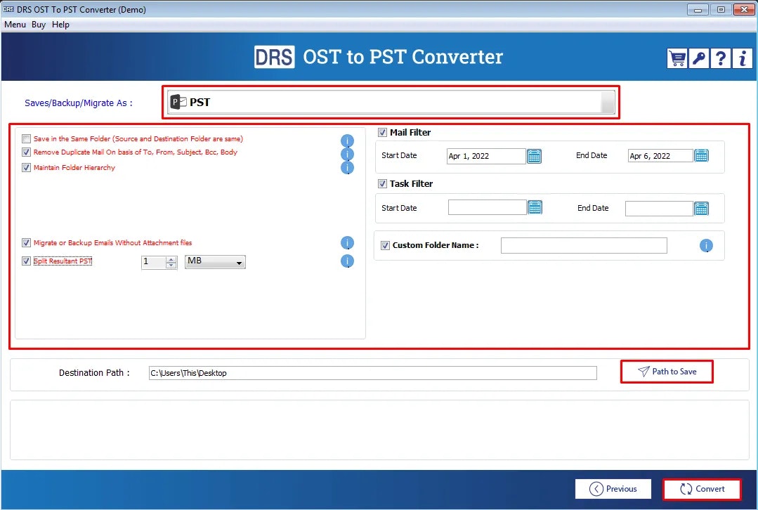 OST To PST Converter gallery image