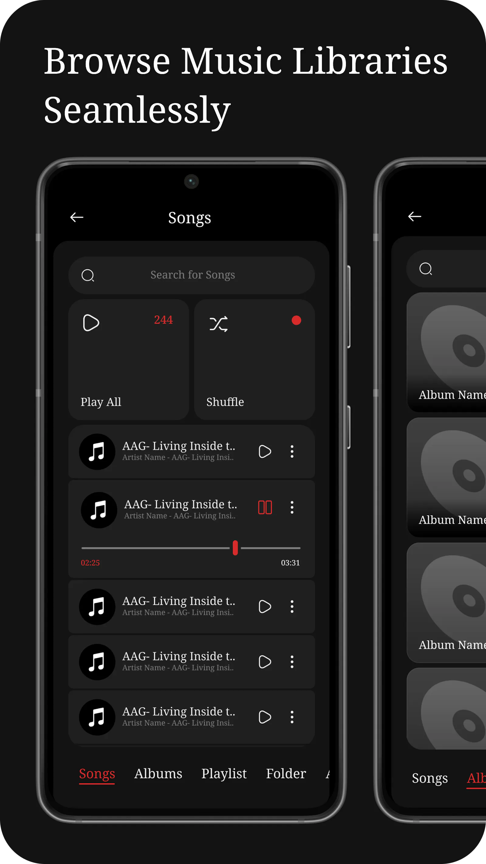 Pour Music - Music Player App screenshot 3
