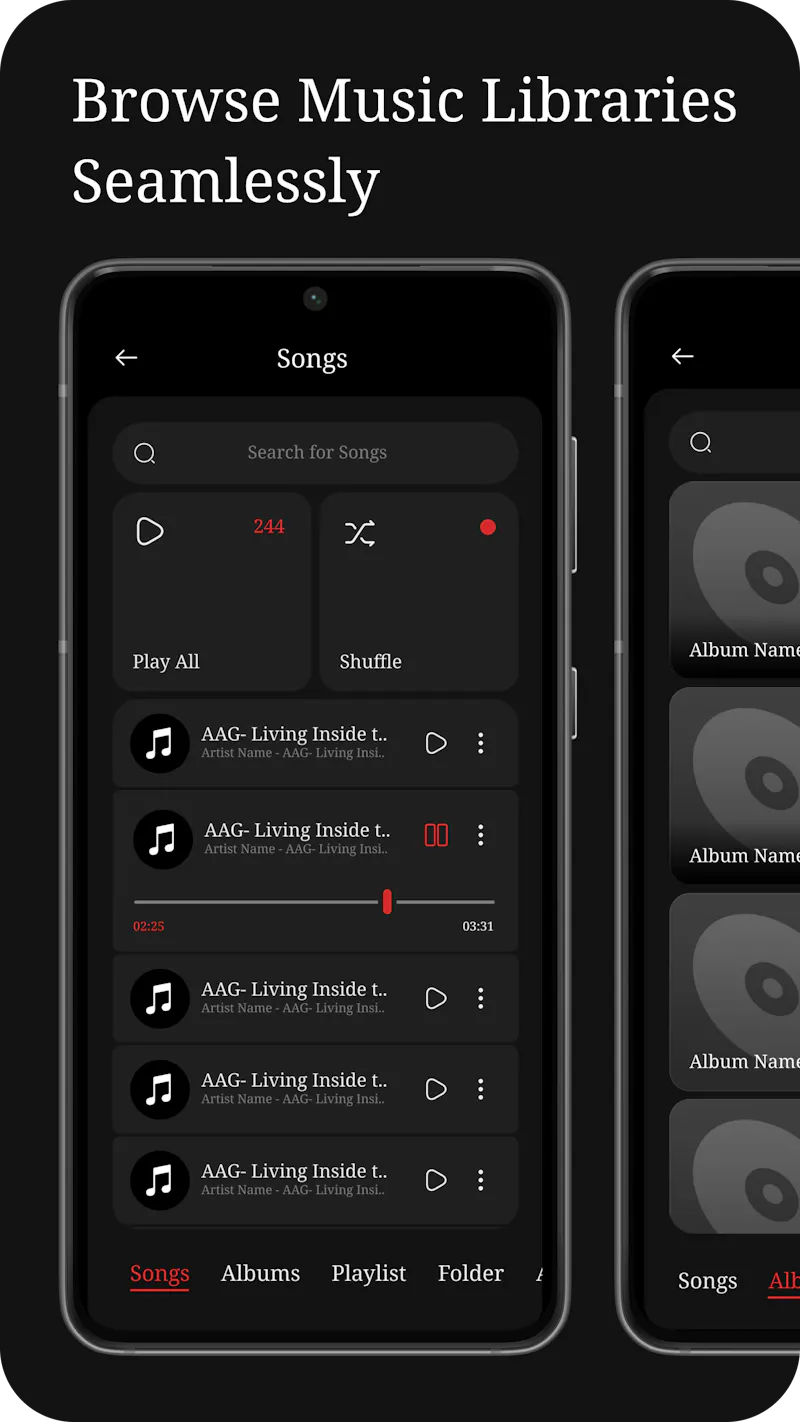 Pour Music - Music Player App screenshot 3