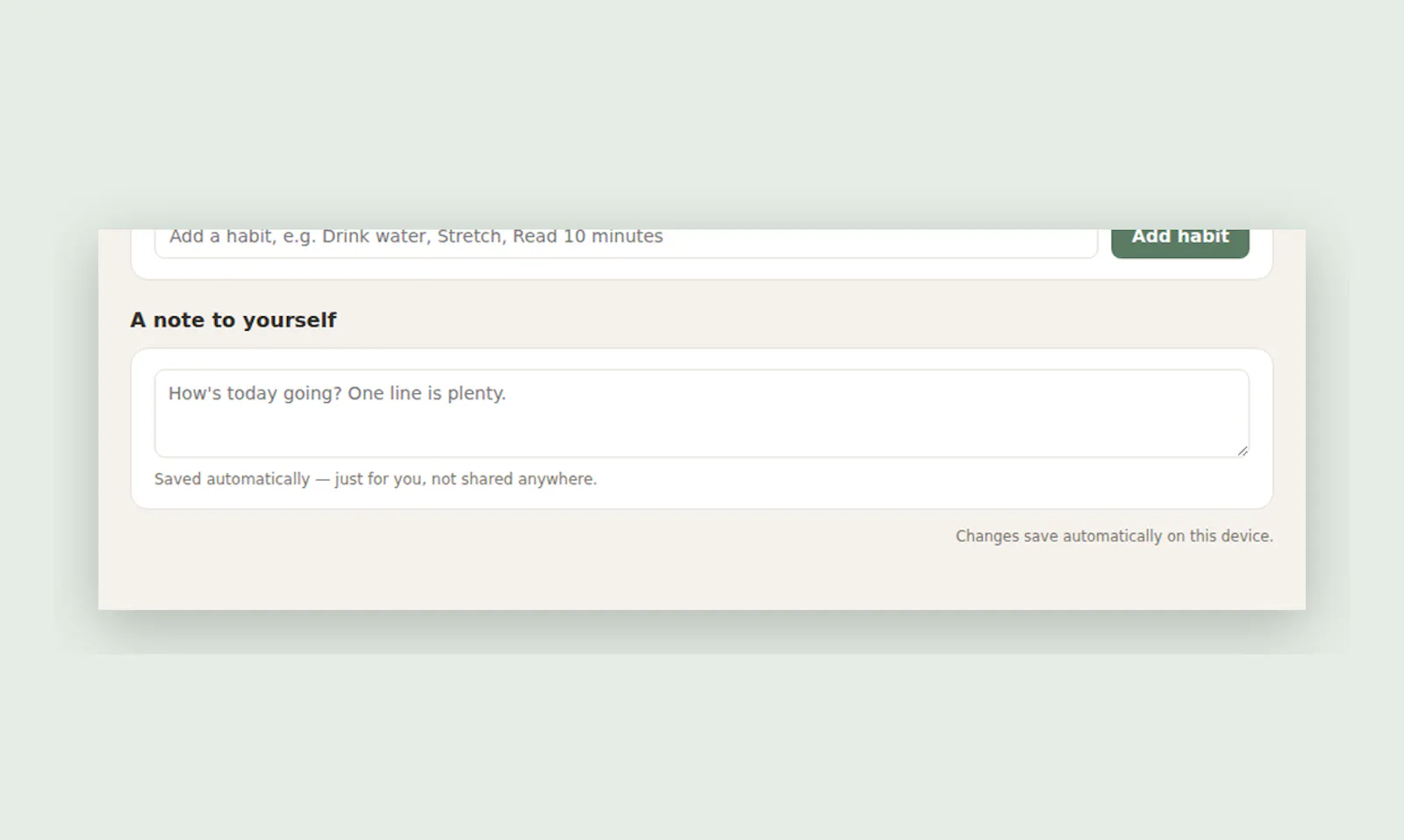 Habit Wellness Tracker screenshot 2
