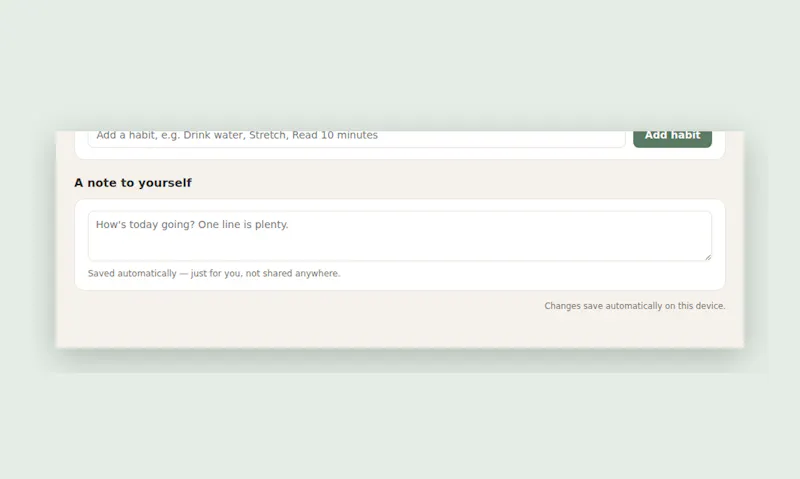 Habit Wellness Tracker screenshot 2