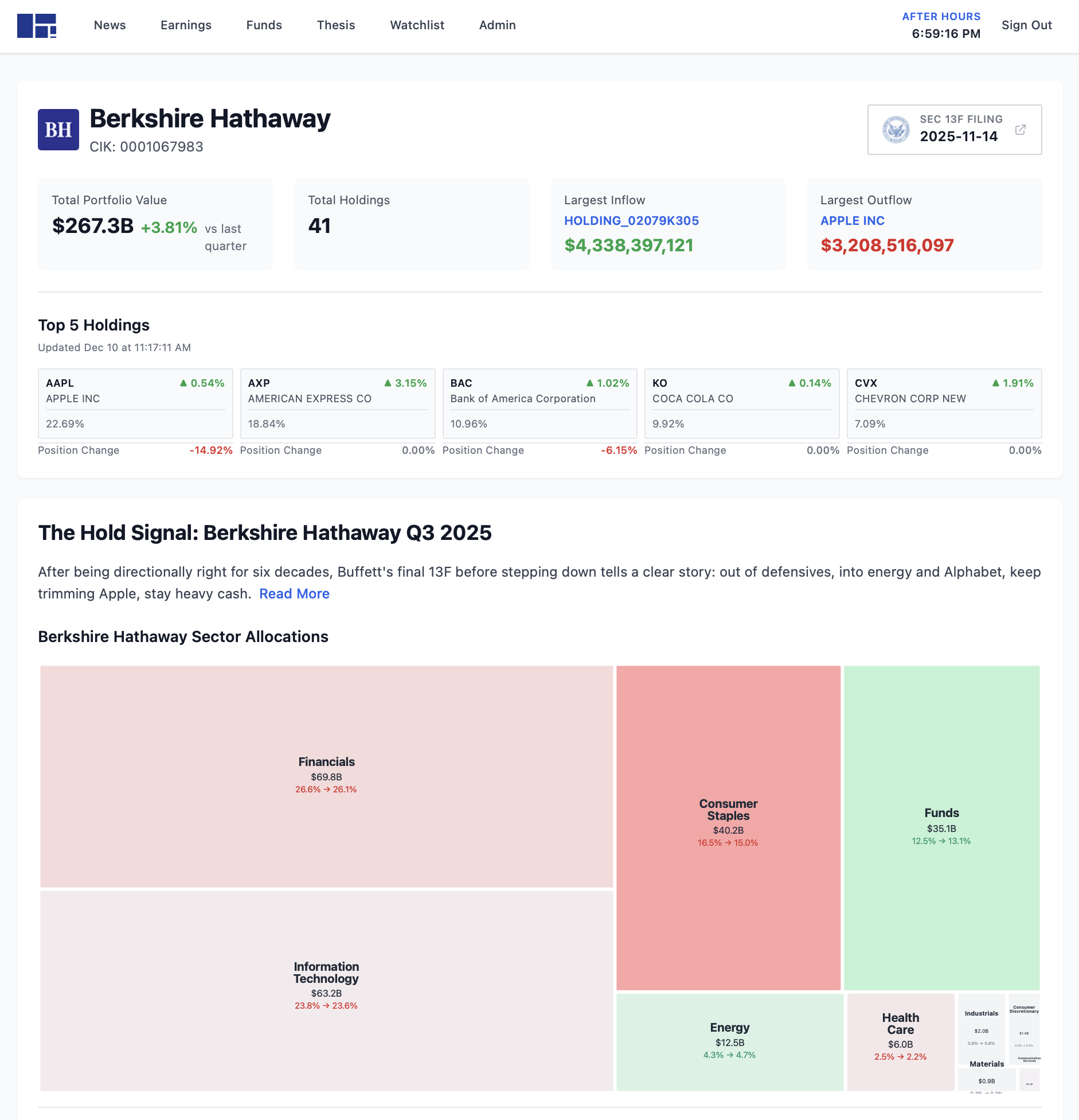stock.holdings - Screenshot 2 showing product features and functionality