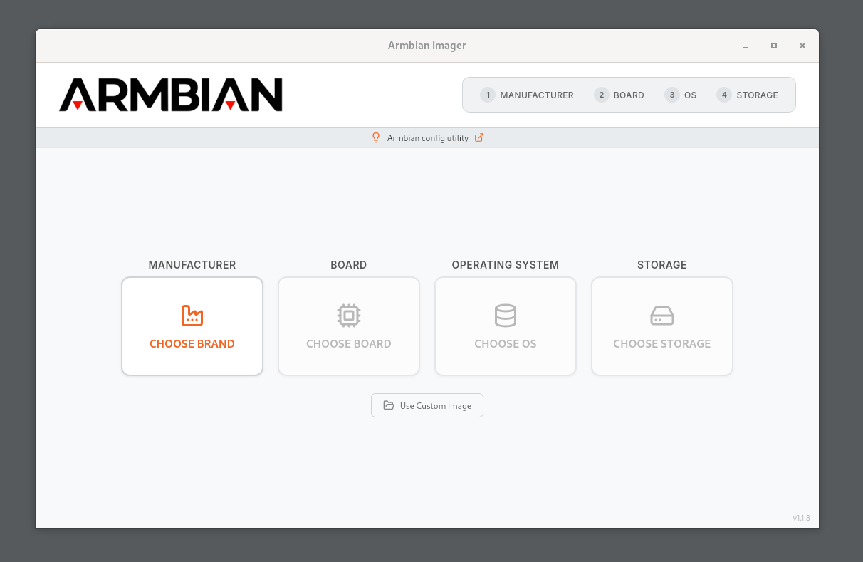 Armbian flashing tool - Screenshot 3 showing product features and functionality