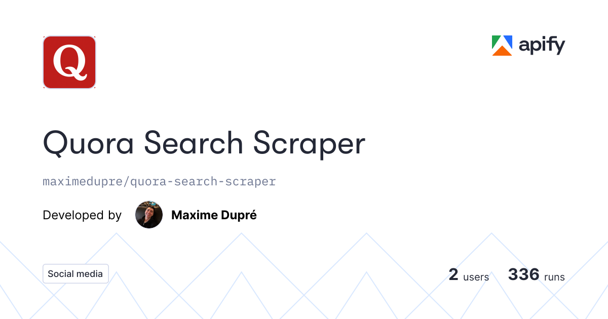Quora Search Scraper gallery image