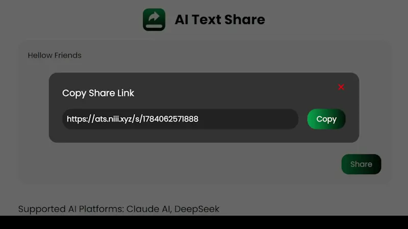 AI Text Share screenshot 1 (video preview)