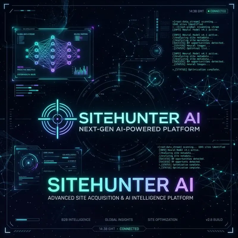SiteHunter 제품 배너