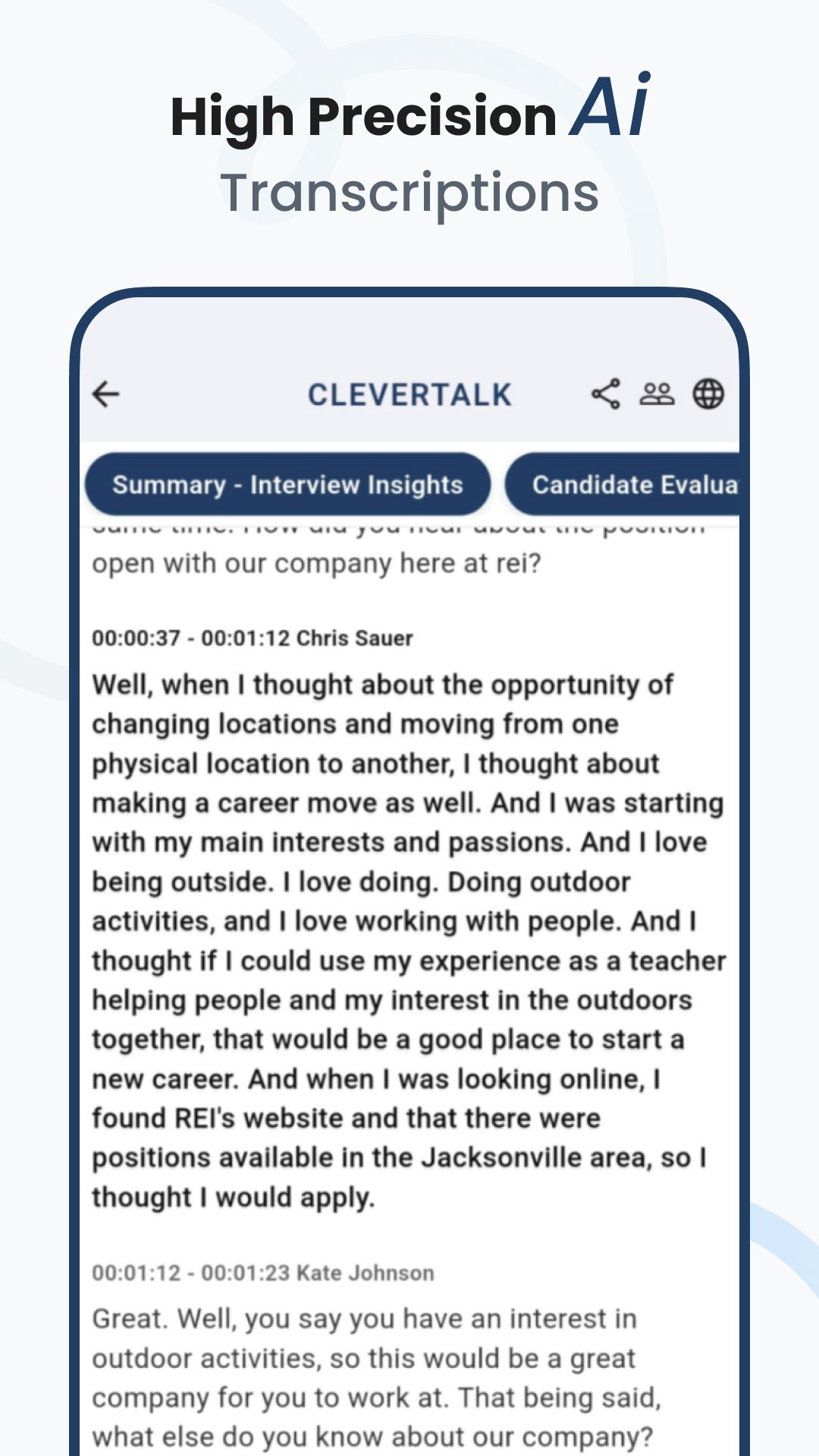 CleverTalk – Smarter audio notes - Screenshot 2 showing product features and functionality