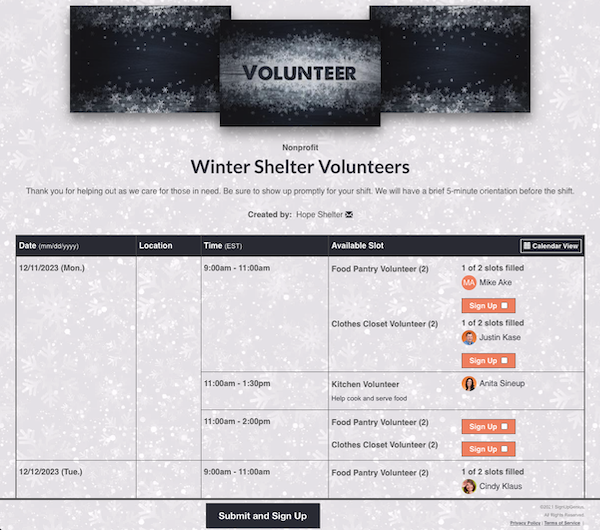 SignUpGenius gallery image