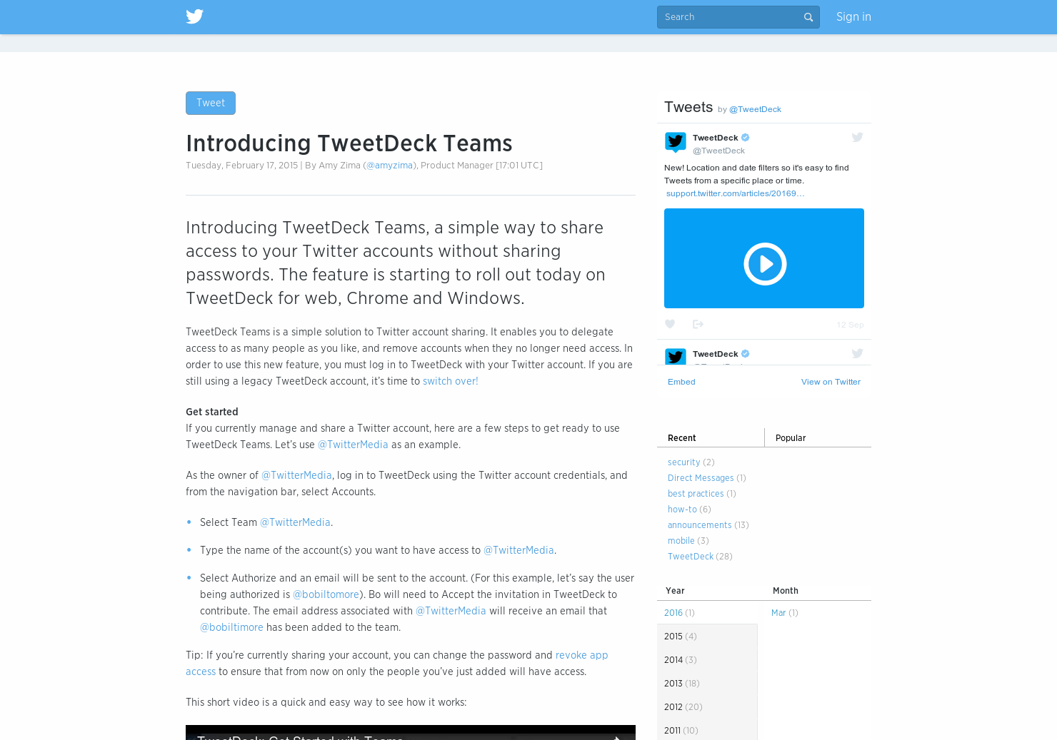 Tweetdeck Teams