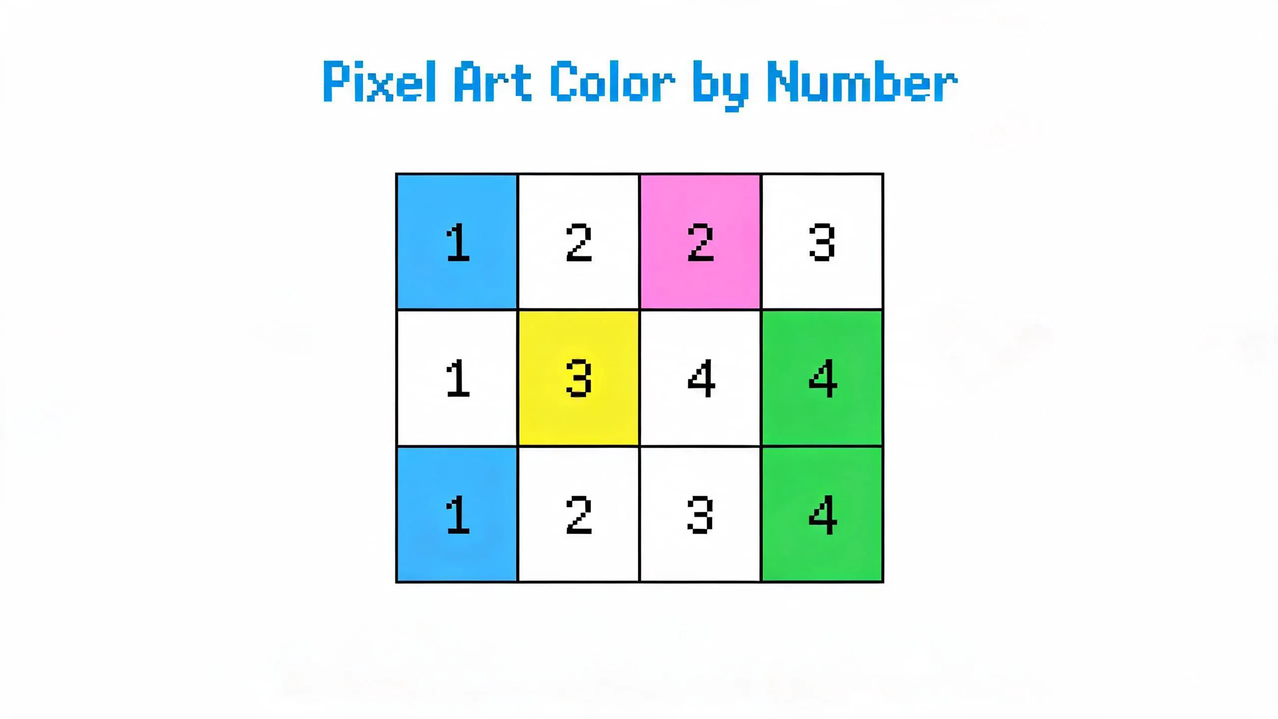 Pixel Art Color by Number gallery image