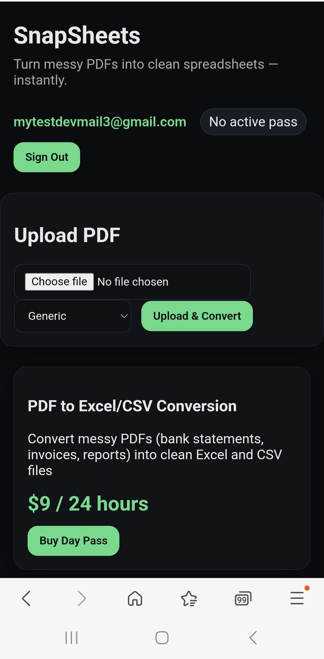 Média Feuilles instantanées — PDF → Excel/CSV - Transformez instantanément les PDF financiers désordonnés en Excel propre. 2