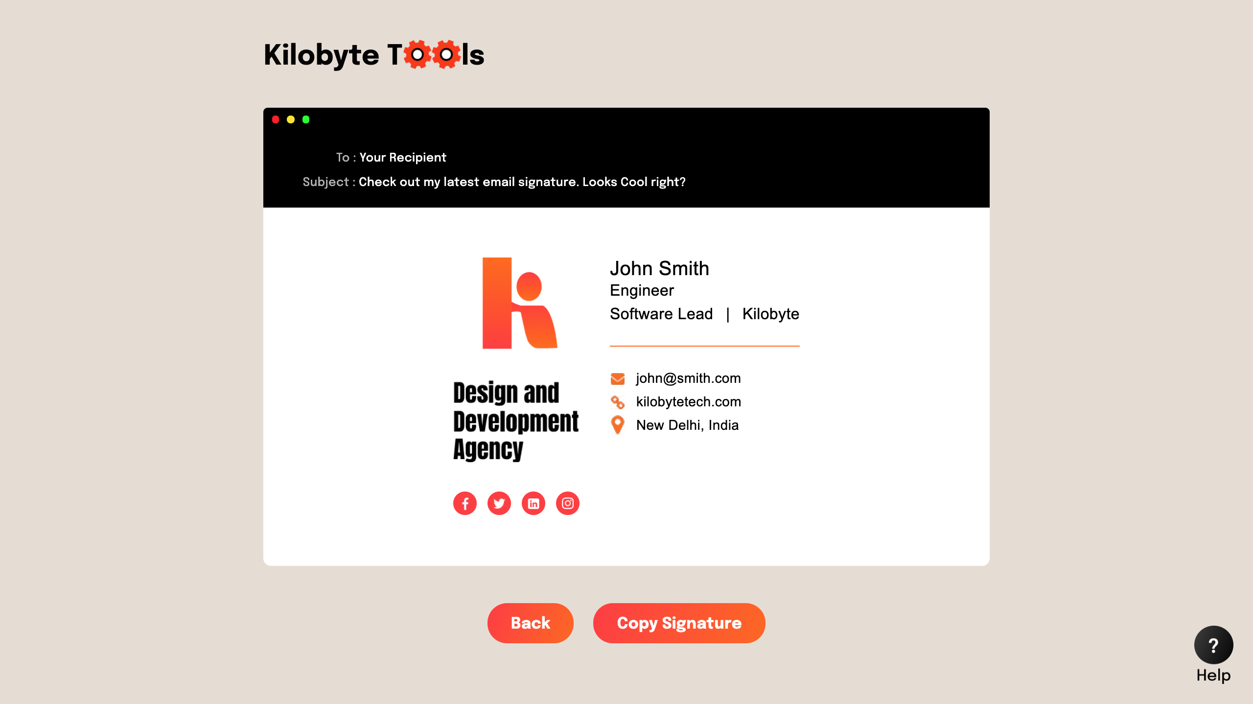 Email Signature Creator gallery image