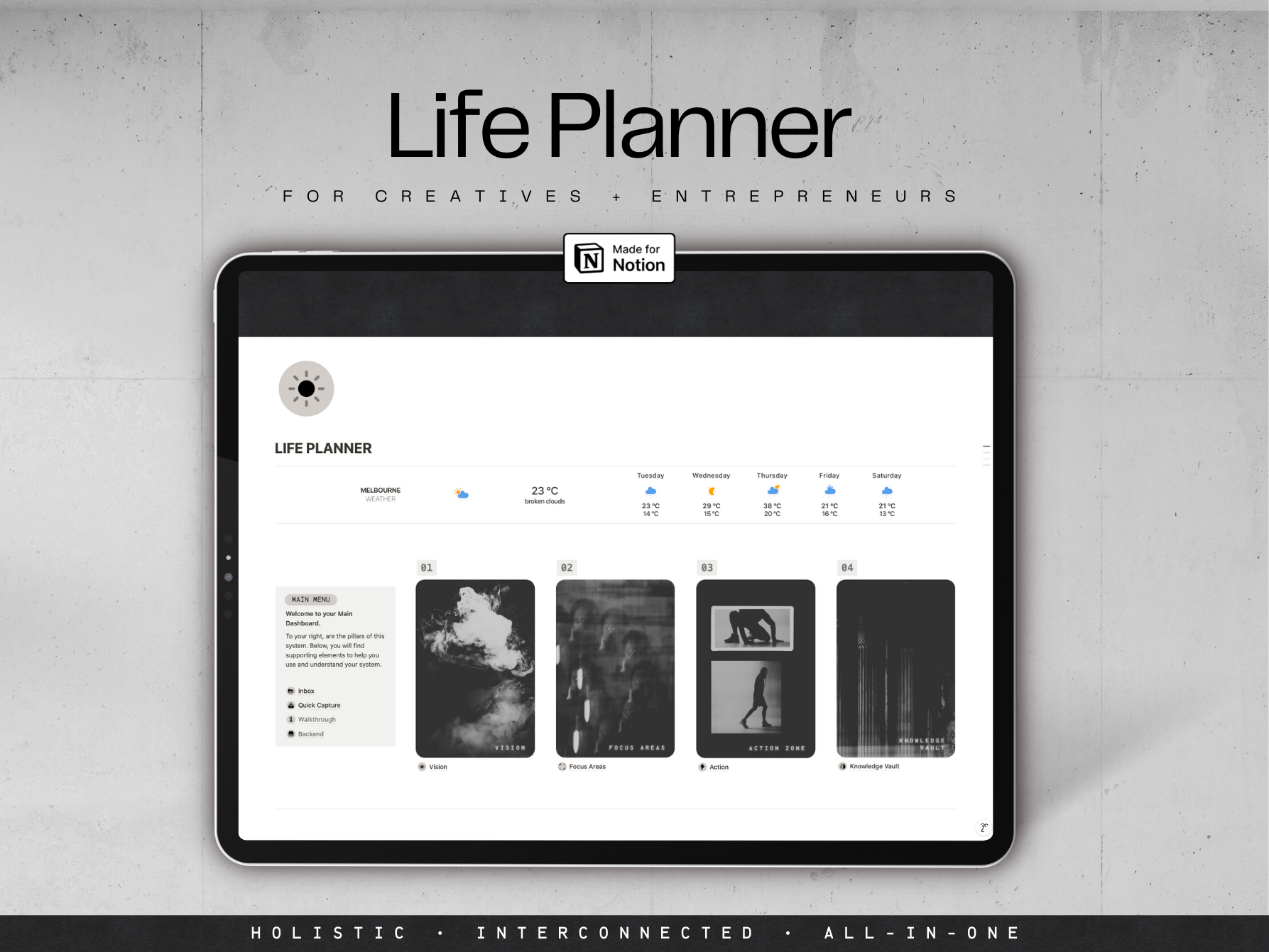 Life Planner (inspirado en PPV) - Planificador holístico de vida y trabajo para creativos y empresarios media 1