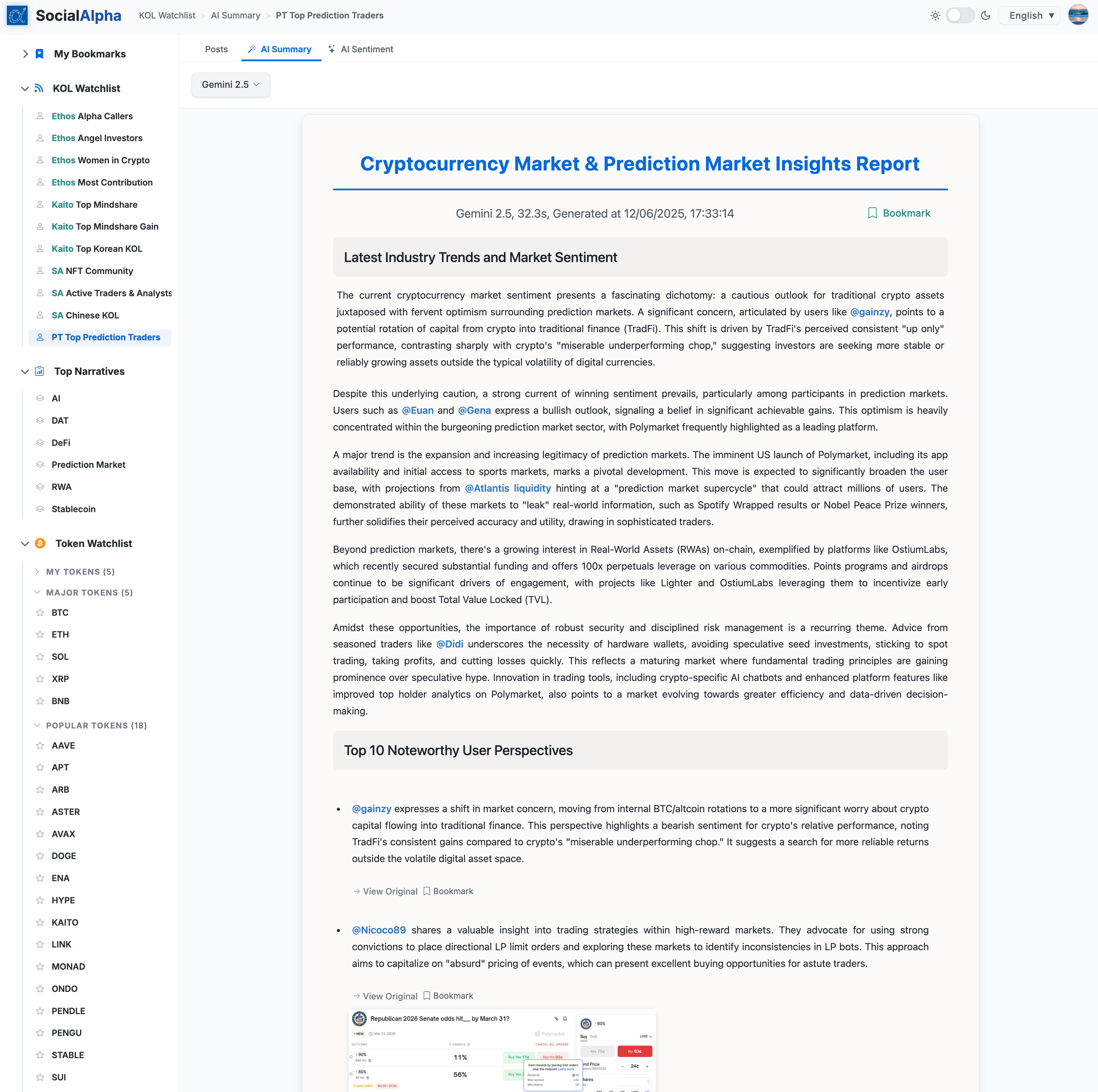 SocialAlpha — Curate Your Reality - Screenshot 2 showing product features and functionality