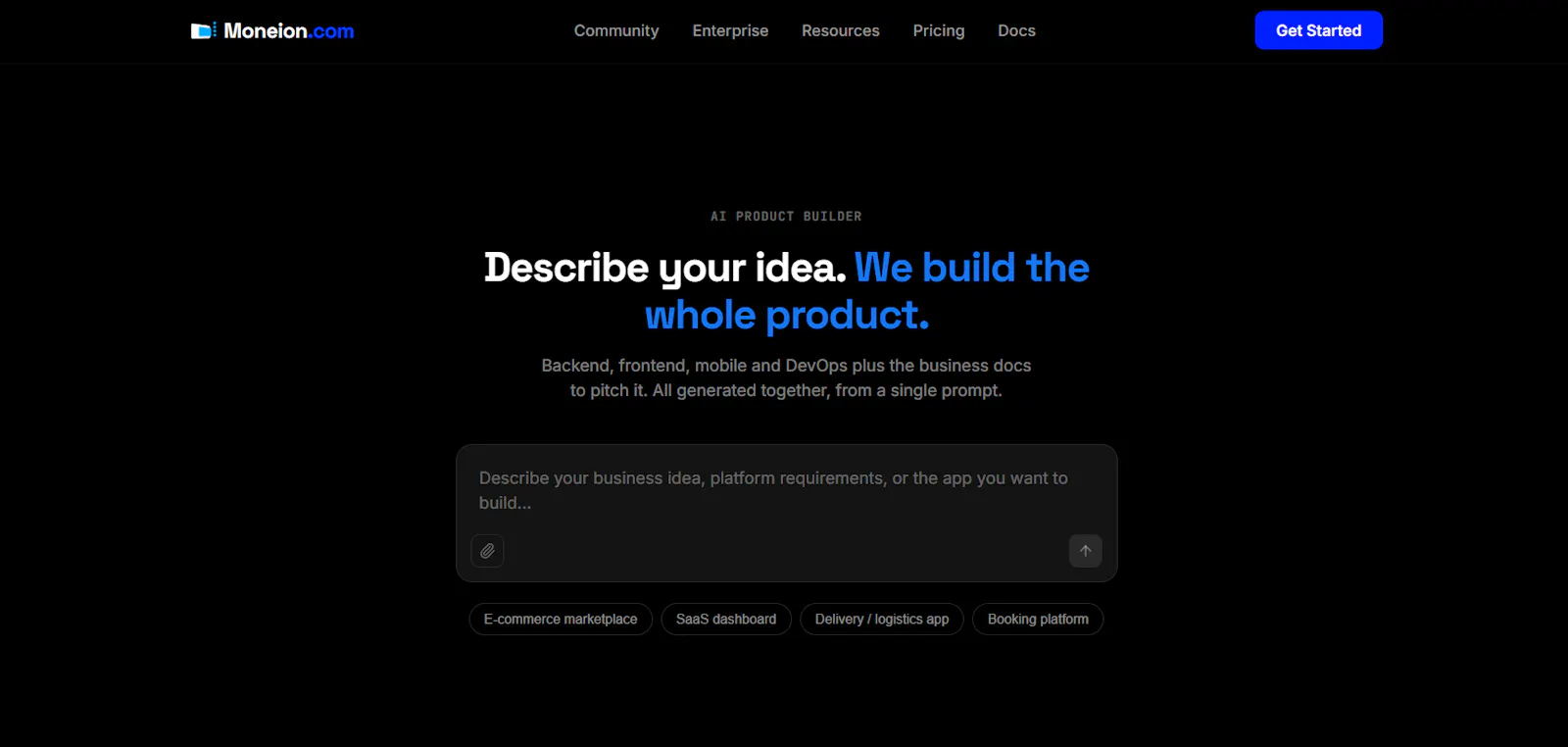 Moneion.com screenshot 1