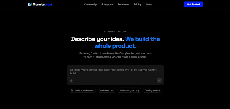 Moneion.com screenshot 1