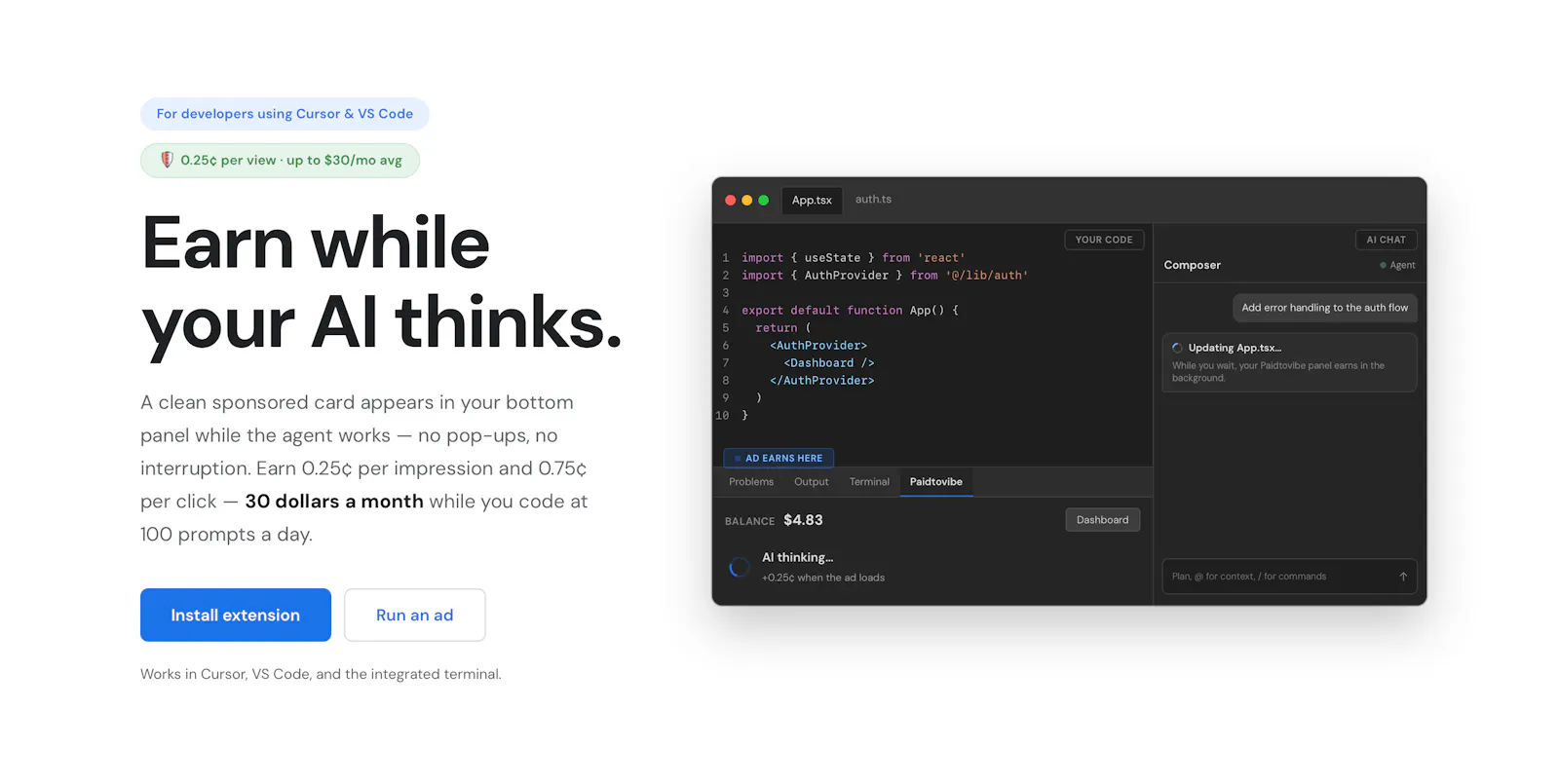 Get Paid to Vibe Code screenshot 1