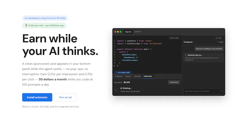 Get Paid to Vibe Code screenshot 1