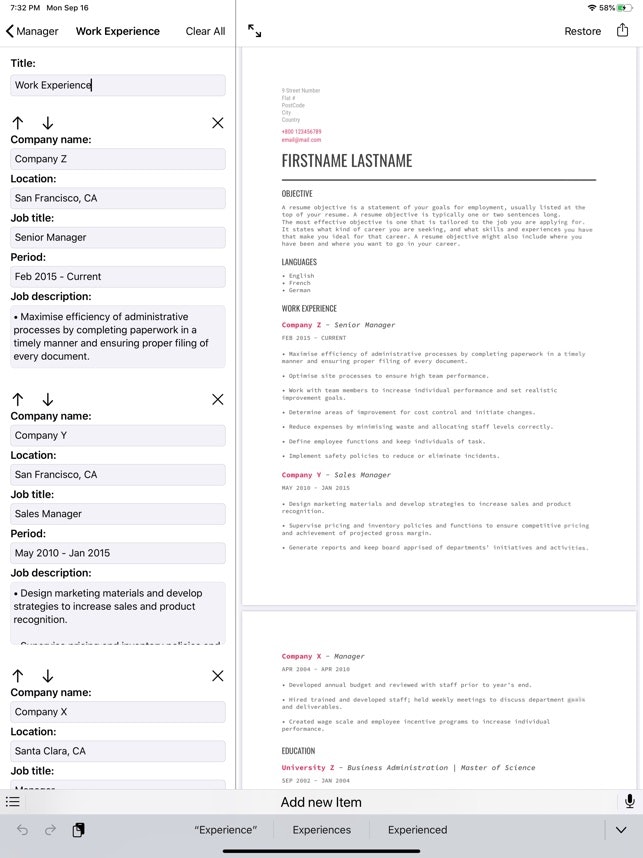 Professional Resume Builder gallery image