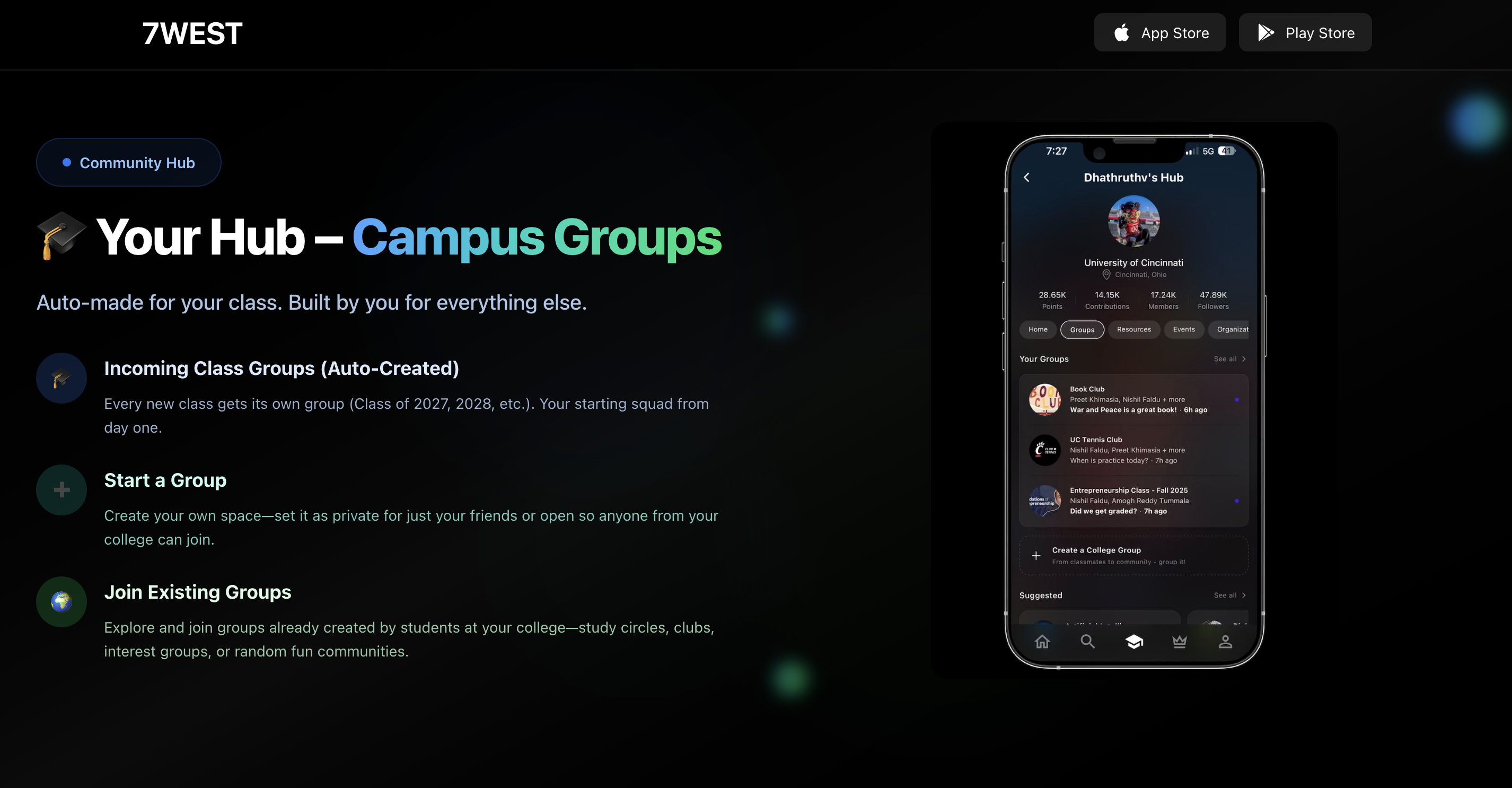 7WEST - Screenshot 3 showing product features and functionality