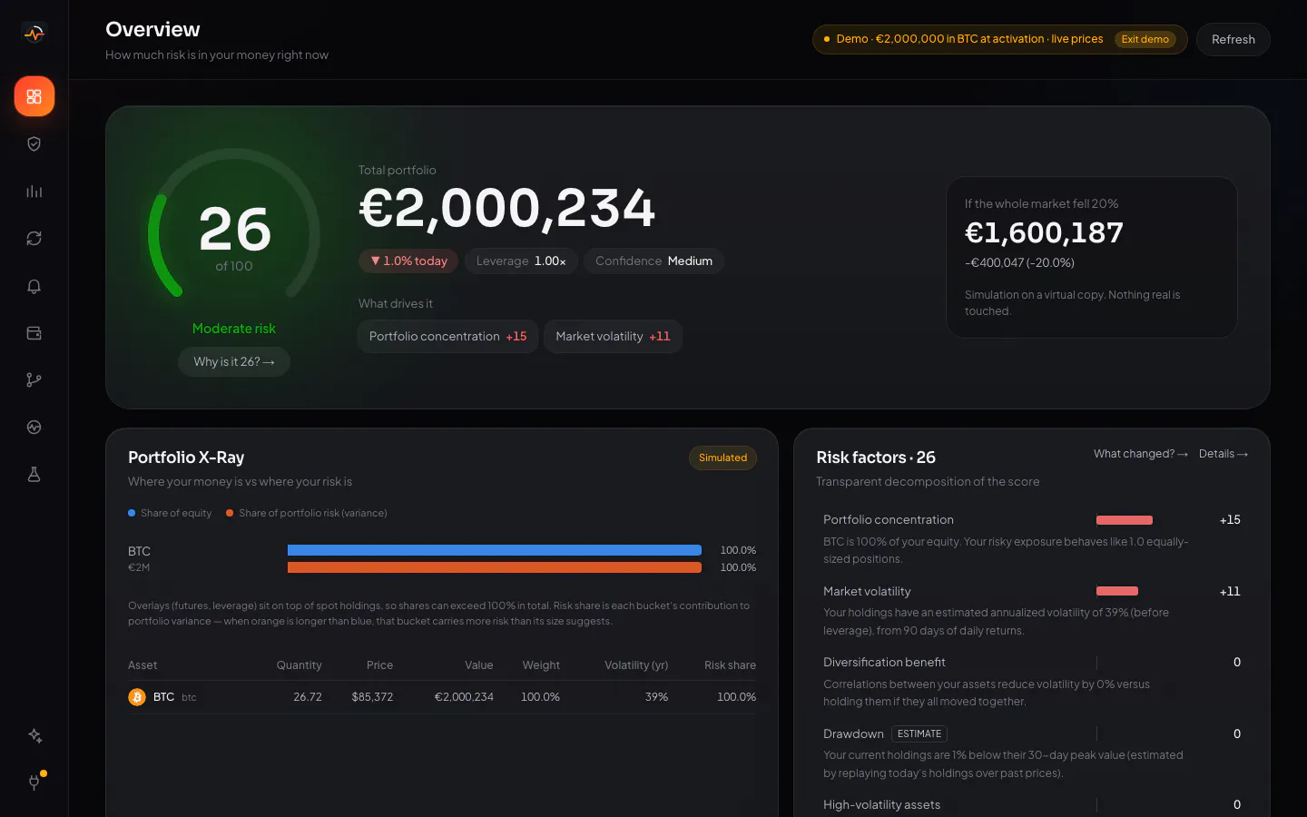 CryptoRisk Studio 截图 2