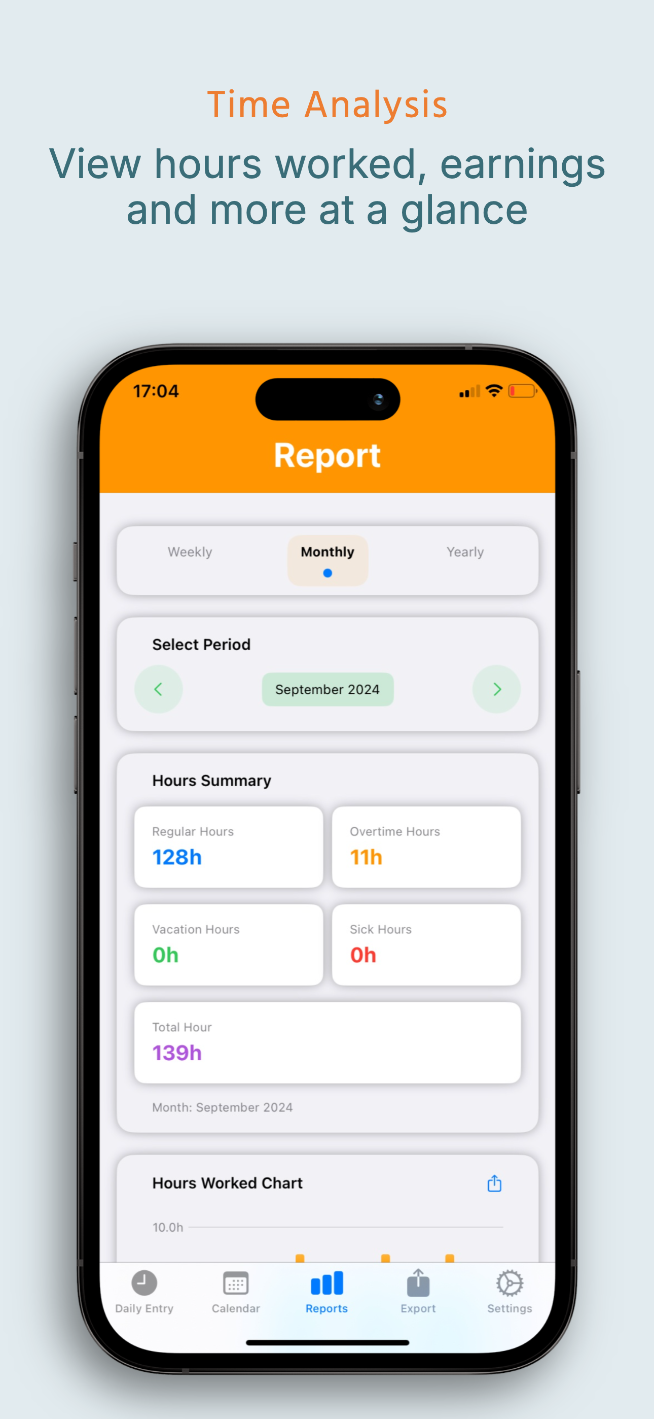 وسائط سجل النشاط الوظيفي - تتبع الوقت البسيط للعمال المستقلين على iOS 2