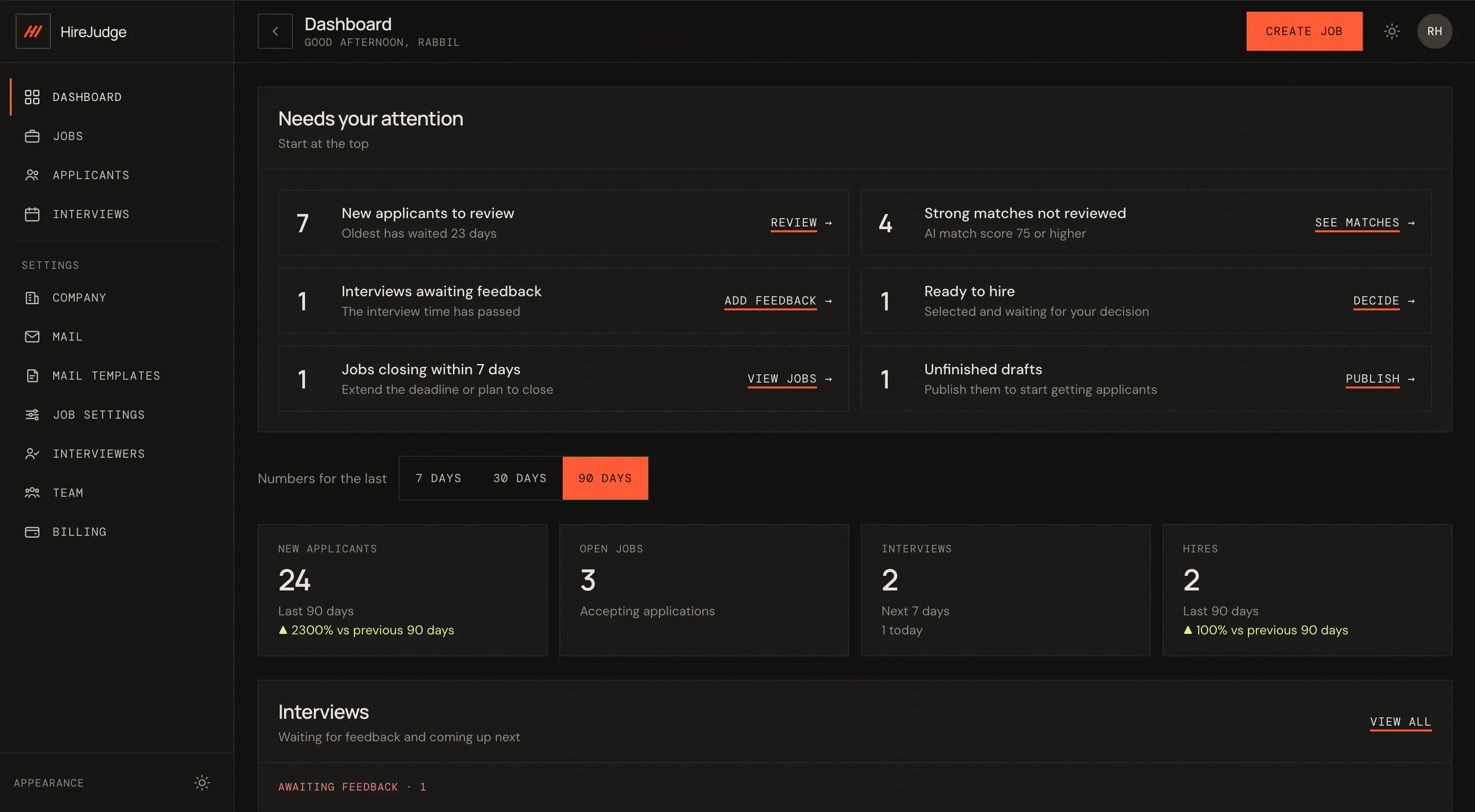Hire Judge screenshot 2