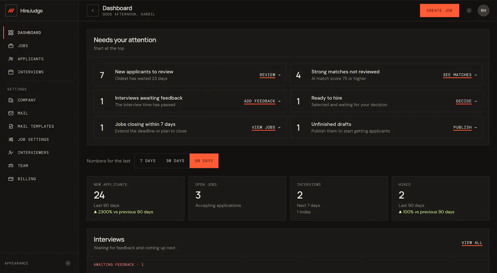 Hire Judge screenshot 2