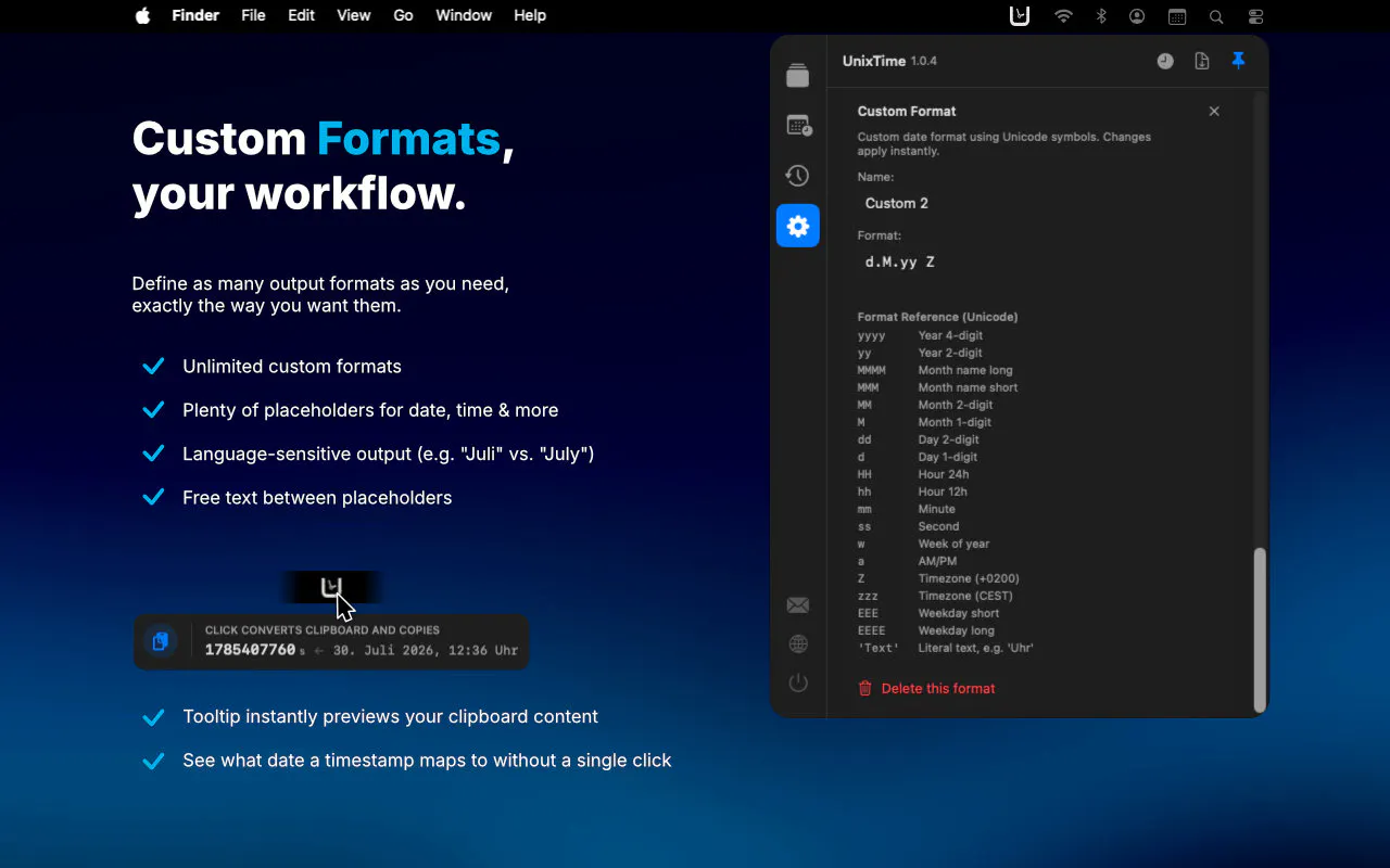 UnixTime - Timestamp Tool gallery image