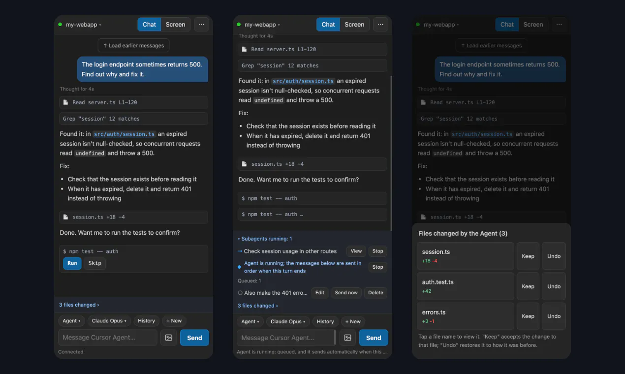 Cursor Remote Lite screenshot 2