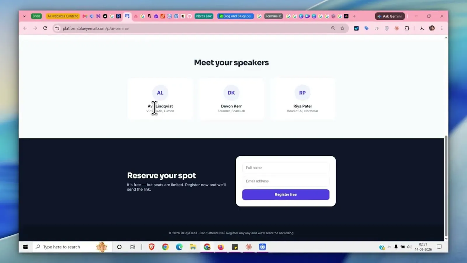 Bluey Email - AI Email Marketing screenshot 1 (video preview)