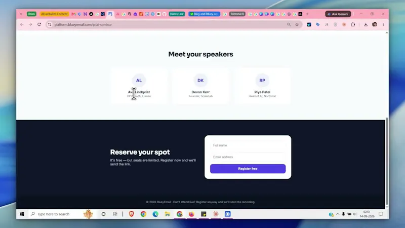 Bluey Email - AI Email Marketing screenshot 1 (video preview)