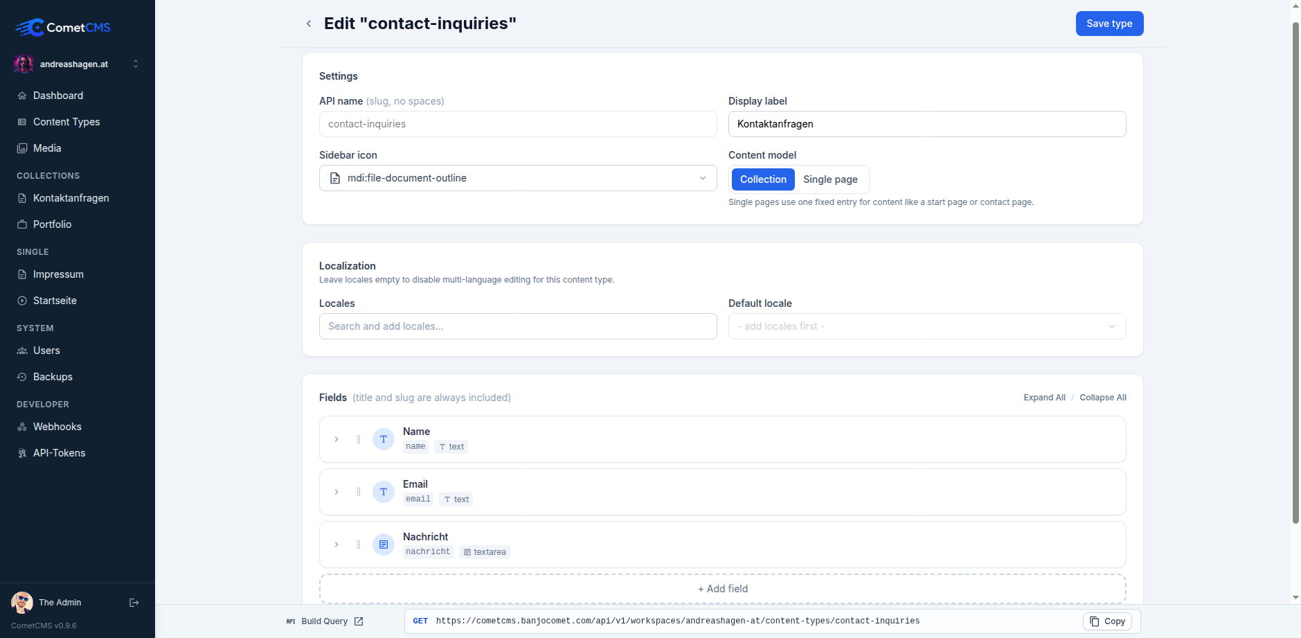 CometCMS gallery image