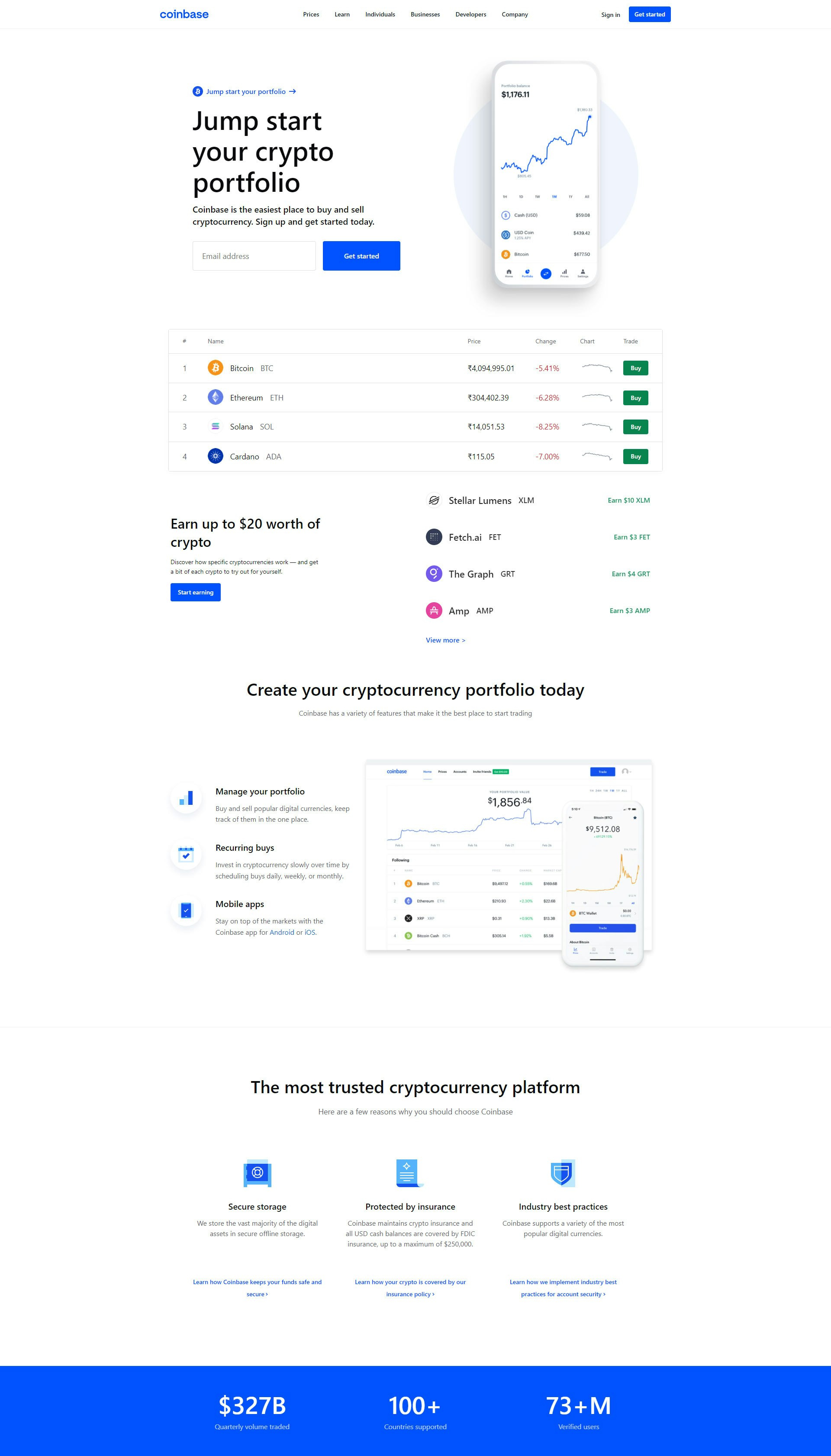Coinbase login