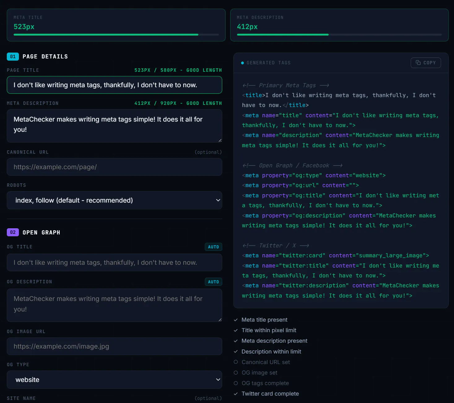 MetaChecker gallery image