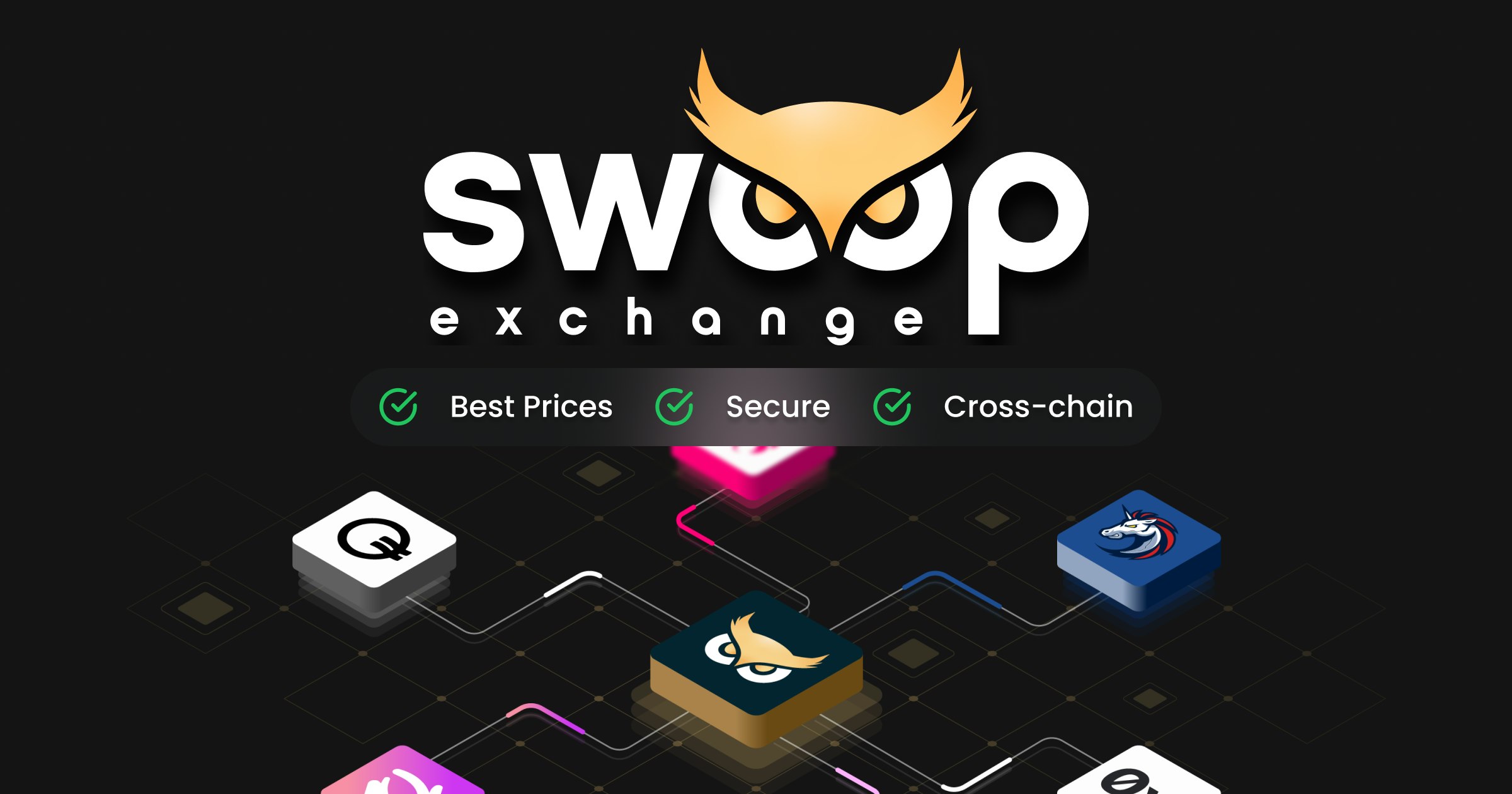 Swoop Exchange - 체인을 가로 질러 최적의 스왑을위한 가장 좋은 장소. 미디어 1