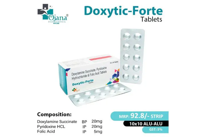 Doxylamine B.P.+ Pyridoxine + Folic Acid