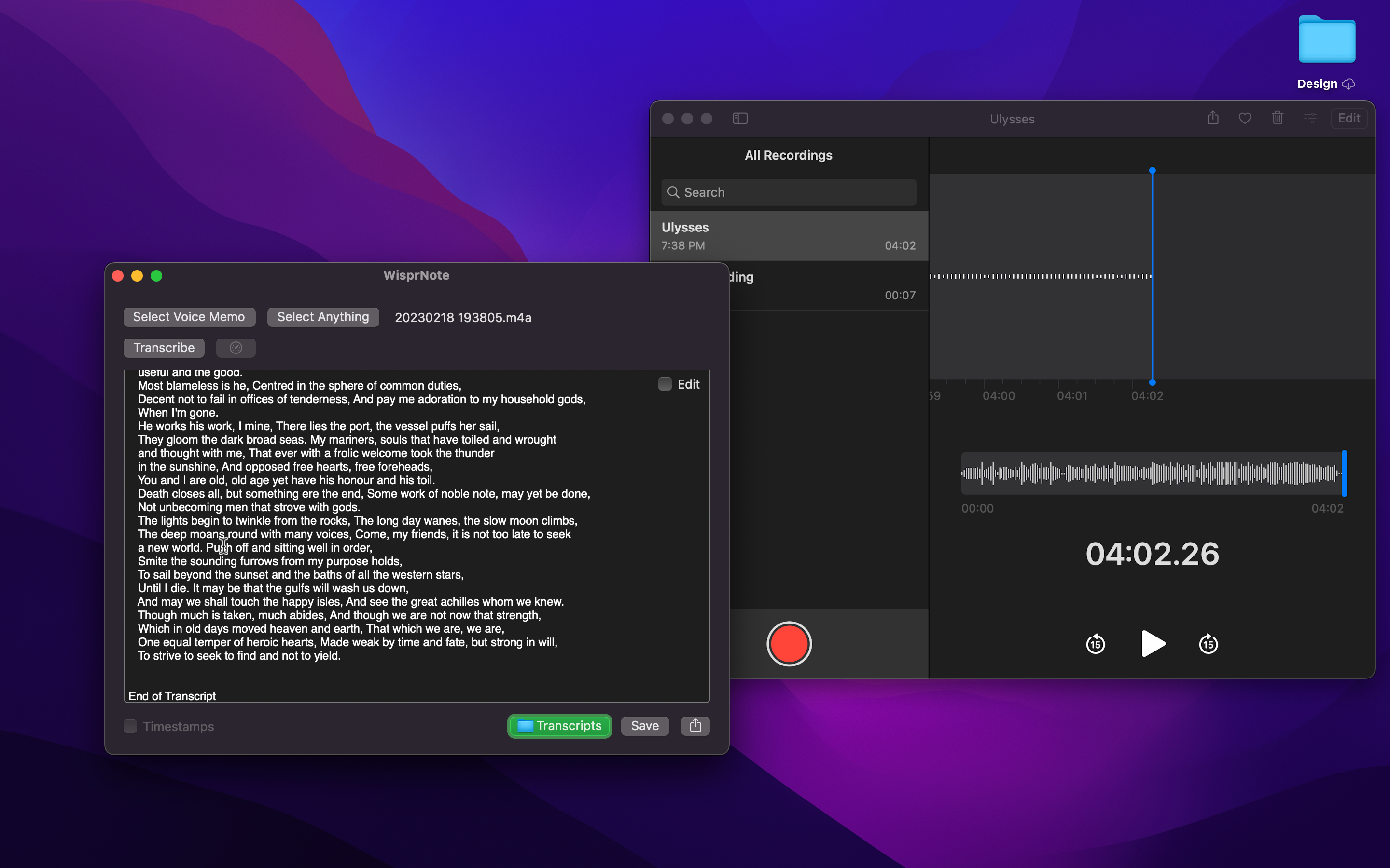 Média WisprNote - Transcribe anything offline 2