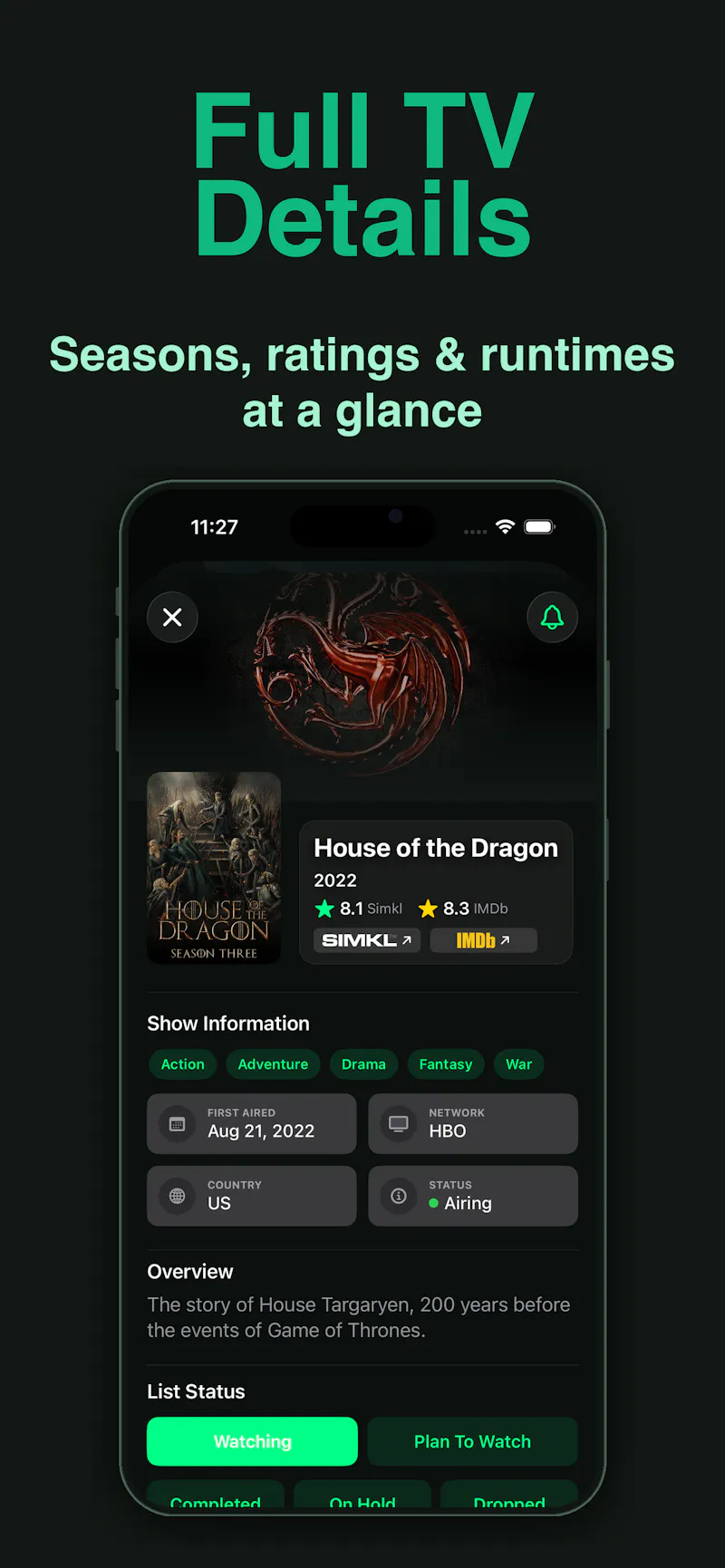 Scaena: TV & Movie Tracker screenshot 7