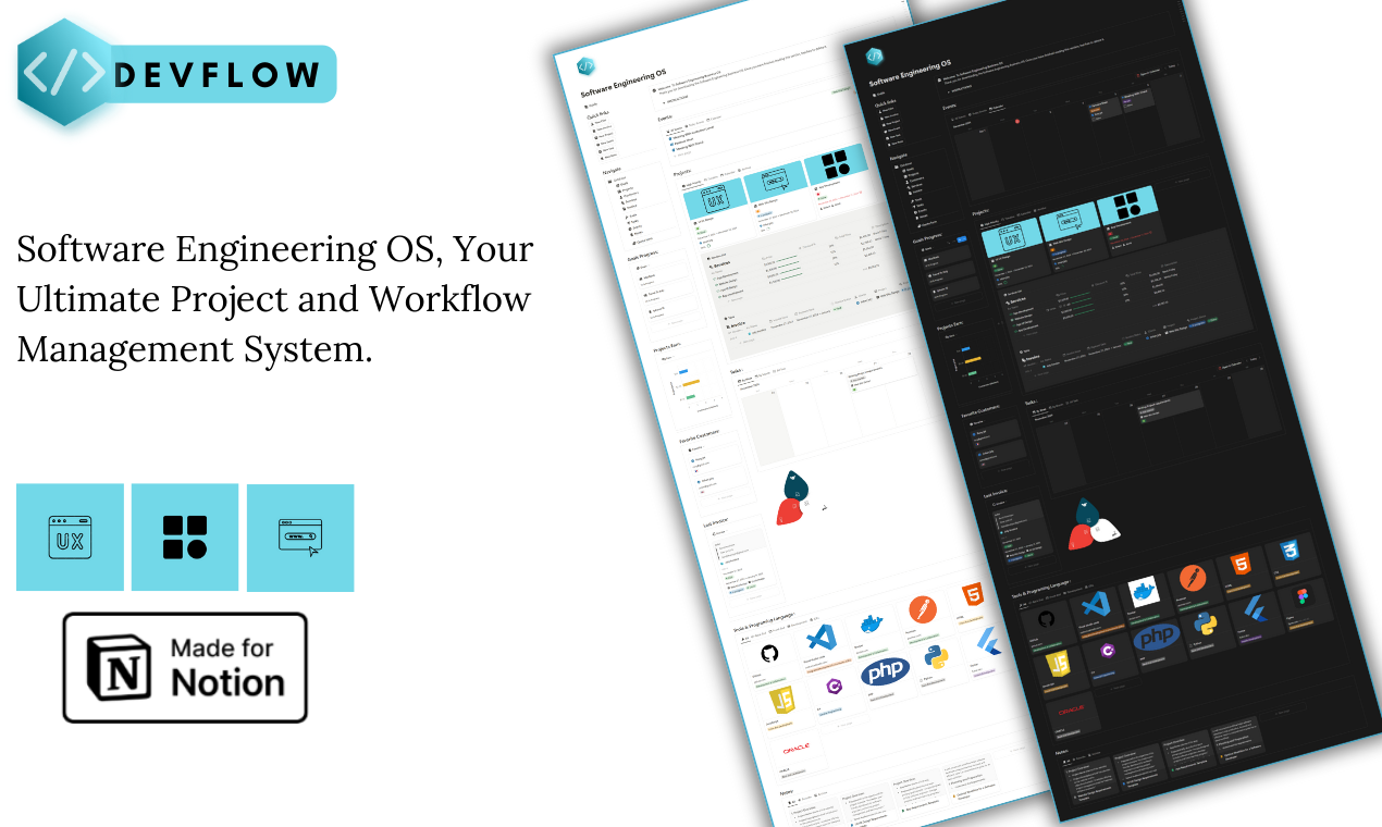 Mídia 1 de DevFlow - Modelo de noção OS para desenvolvedor