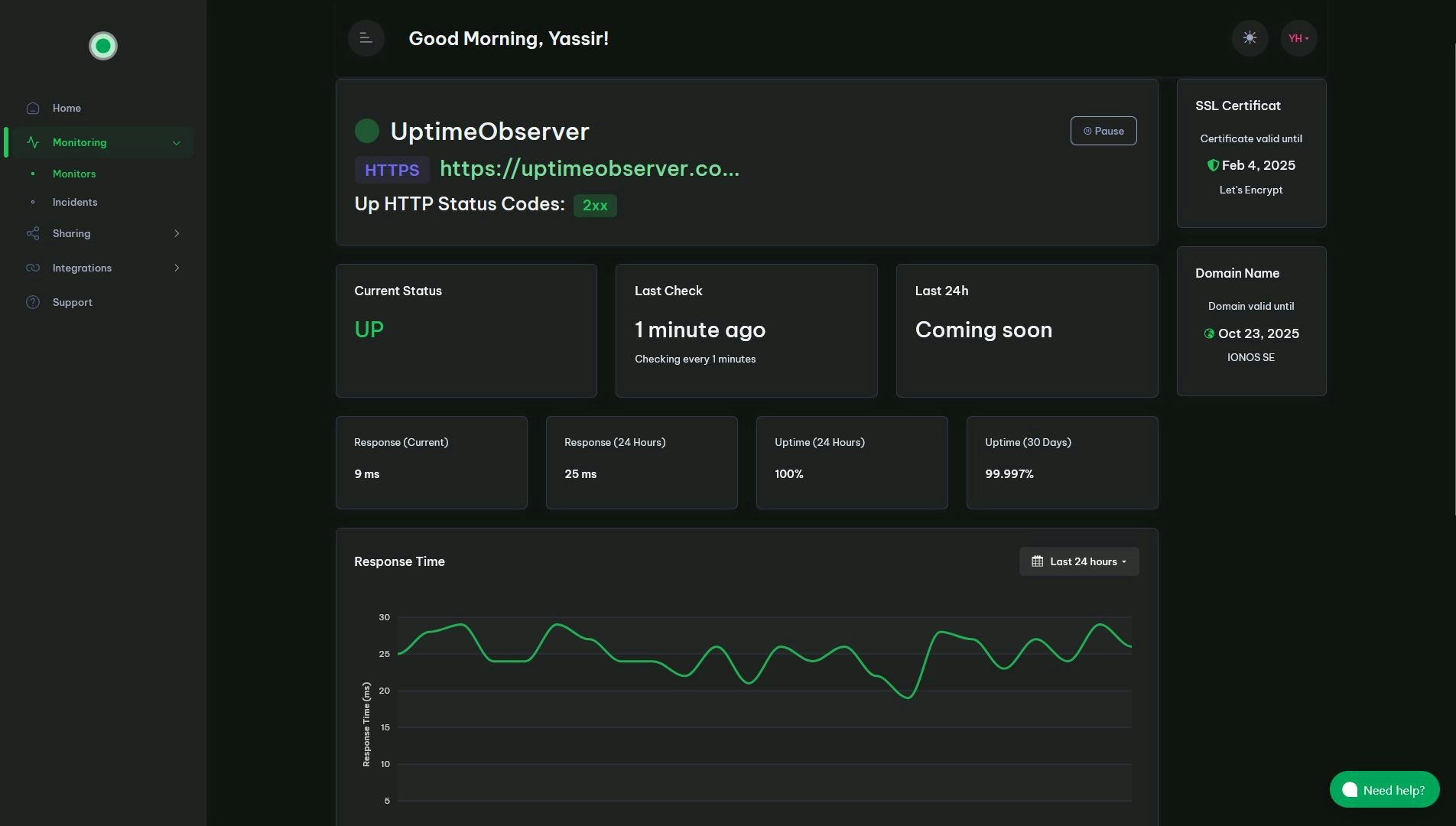 UptimeObserver - Uptime monitoring voor al uw online services media 1