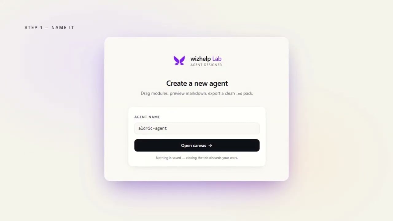 wizhelp Lab — Agent Designer gallery image