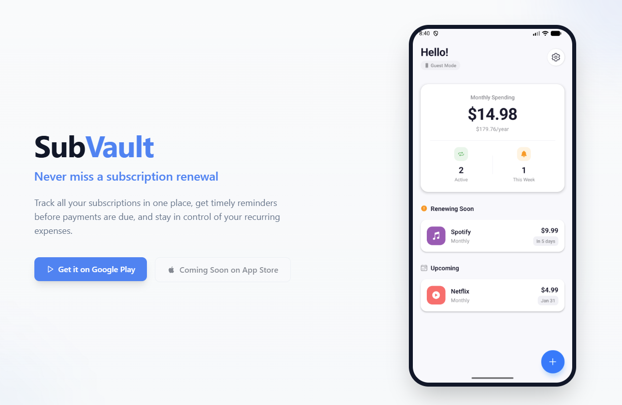 SubVault gallery image